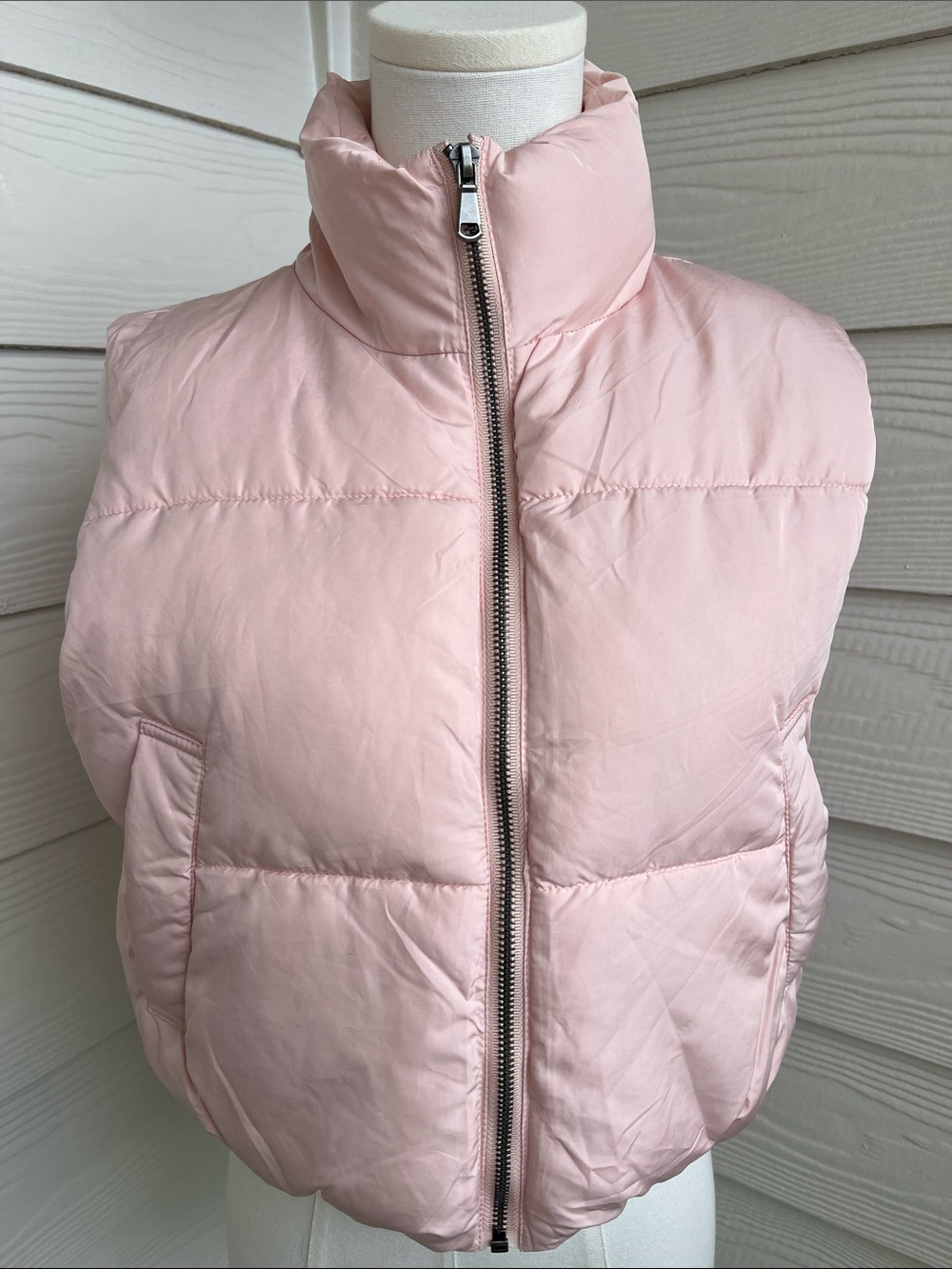 Double Zero Light Pink Puffer Vest